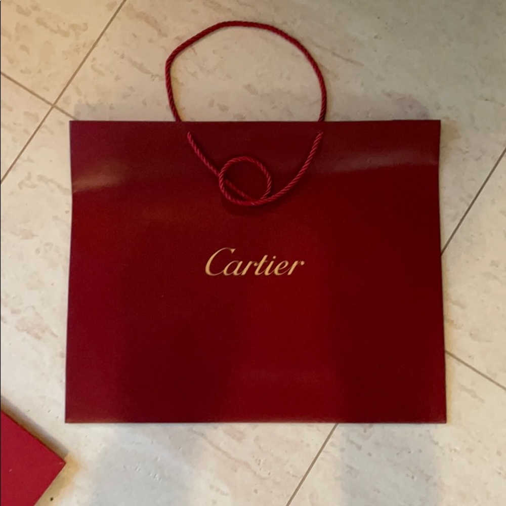 Cartier shopping bags